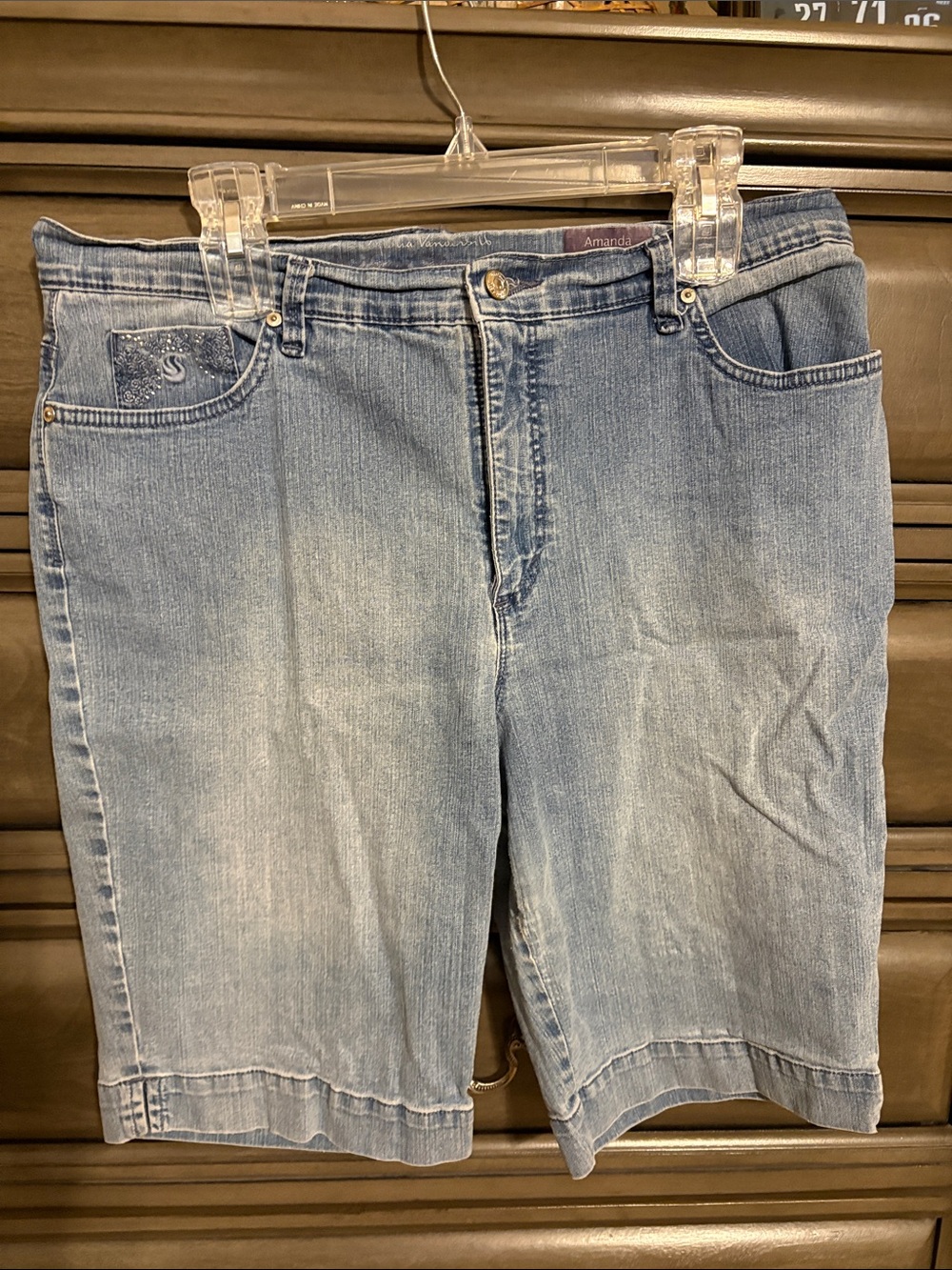 Gloria Vanderbilt Light Blue Jean Shorts